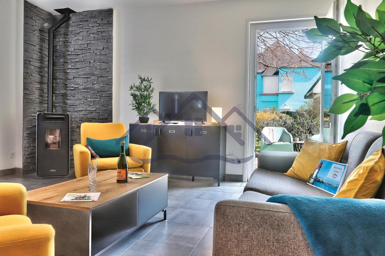 Localise - M33B - Kerbraz, Maison En Duplex Avec Jardin Clos Au Guilvinec - Tout A Pied, Plages, Port, Centre, Commerces, Marche - Wif Inclus - Linge De Lit Inclus Villa Esterno foto