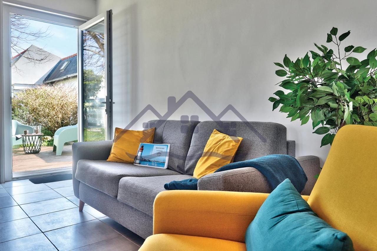 Localise - M33B - Kerbraz, Maison En Duplex Avec Jardin Clos Au Guilvinec - Tout A Pied, Plages, Port, Centre, Commerces, Marche - Wif Inclus - Linge De Lit Inclus Villa Esterno foto