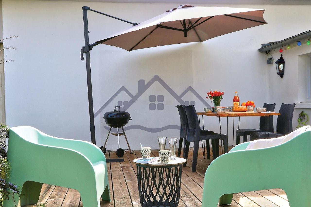 Localise - M33B - Kerbraz, Maison En Duplex Avec Jardin Clos Au Guilvinec - Tout A Pied, Plages, Port, Centre, Commerces, Marche - Wif Inclus - Linge De Lit Inclus Villa Esterno foto